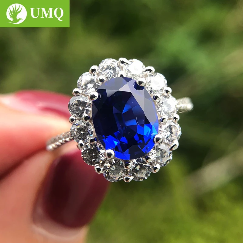 UMQ 100% 925 Sterling SIlver 7*9mm Oval Sapphire Wedding Rings For Women Sparkling High Carbon Diamond Party Fine Jewelry Gift
UMQ 100% 925 Sterling SIlver 7*9mm Oval Sapphire Wedding Rings For Women Sparkling High Carbon Diamond Party Fine Jewelry Gift