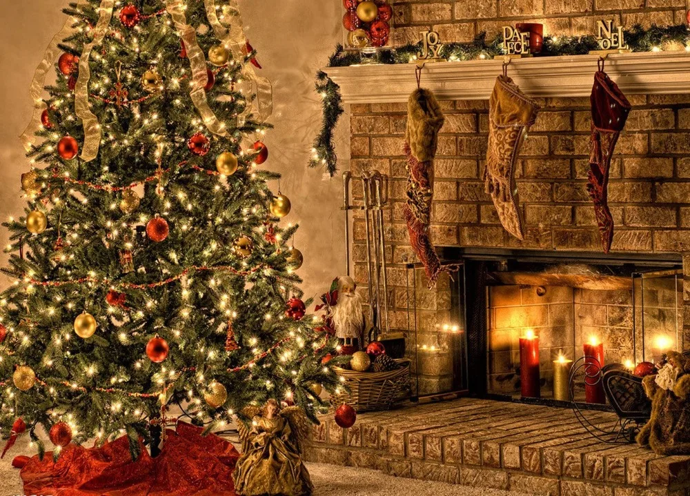 Indoor Fireplace Merry Christmas Photo Background Printed Xmas Tree Toy Kids New Year Photography Backdrops
Indoor Fireplace Merry Christmas Photo Background Printed Xmas Tree Toy Kids New Year Photography Backdrops