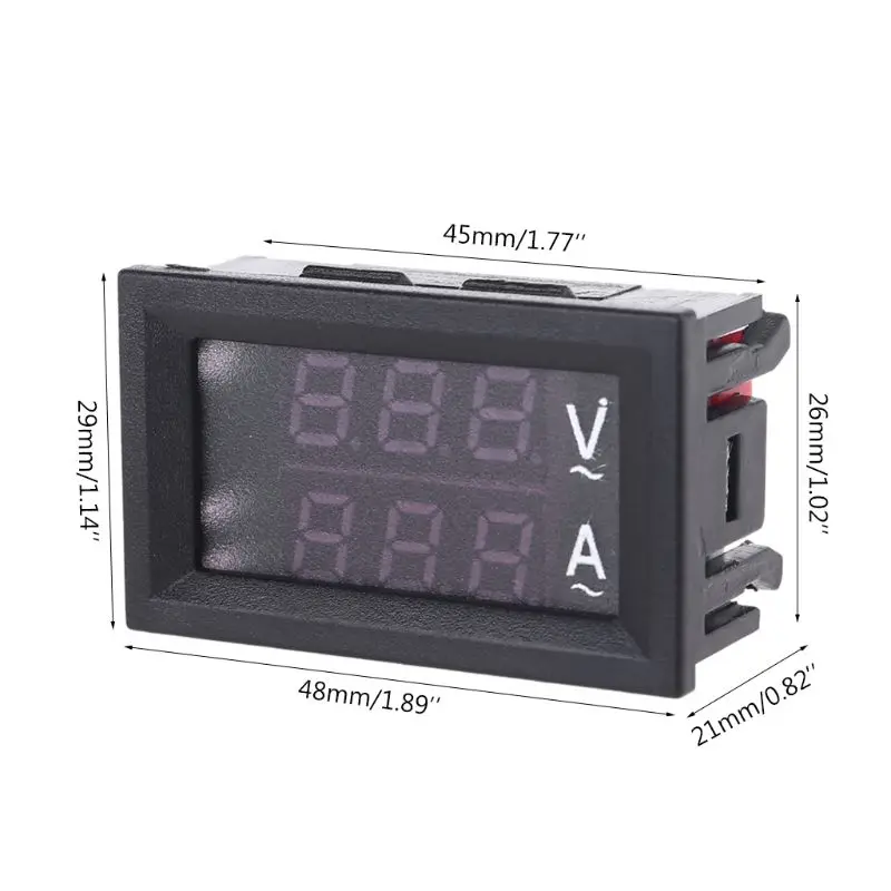 0.28\" Digital Voltmeter Ammeter AC 60-500V 10A 50A 100A Current Meter Volt Gauge 
0.28\" Digital Voltmeter Ammeter AC 60-500V 10A 50A 100A Current Meter Volt Gauge