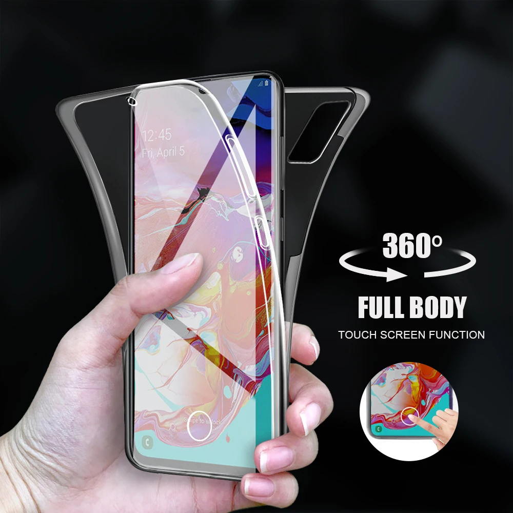 Мягкий силиконовый чехол из ТПУ для Samsung Galaxy S20 + Plus Ultra с полной защитой на 360