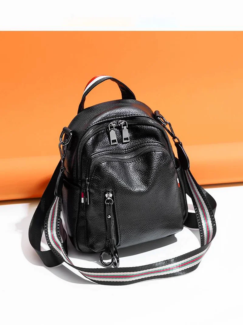 Backpack women's new mini bag in Korean version of Joker fashion super fire multi-purpose leather soft leather small backpack
Backpack women's new mini bag in Korean version of Joker fashion super fire multi-purpose leather soft leather small backpack