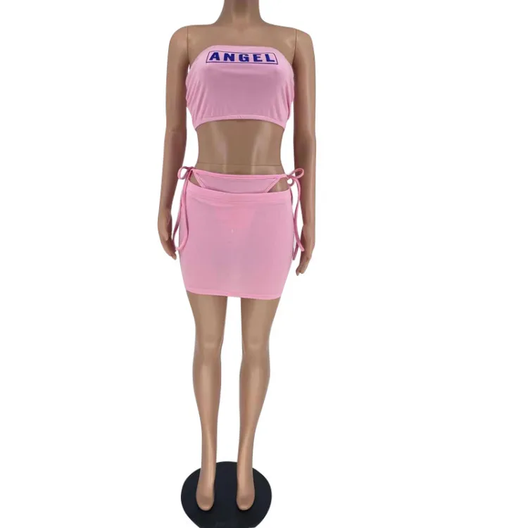 Fashion Cute Two Piece Outfits For Women Skirts Sets Solid Color Bra Tops And Bodycon Mini Casual Pencil Dress Summer 2021 New 
Fashion Cute Two Piece Outfits For Women Skirts Sets Solid Color Bra Tops And Bodycon Mini Casual Pencil Dress Summer 2021 New