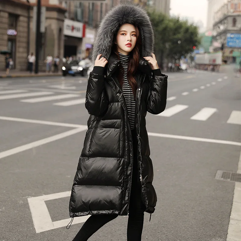 New winter best-selling women's down jacket fashion loose white duck down jacket female outdoor leisure mid-length jacket
New winter best-selling women's down jacket fashion loose white duck down jacket female outdoor leisure mid-length jacket