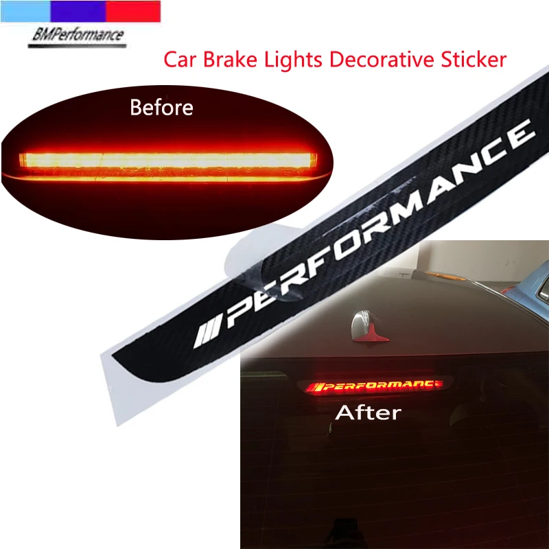 Автомобильный тормозной фонарь наклейка из углеродного волокна для BMW X1 X3 X4 X5 X6 E84