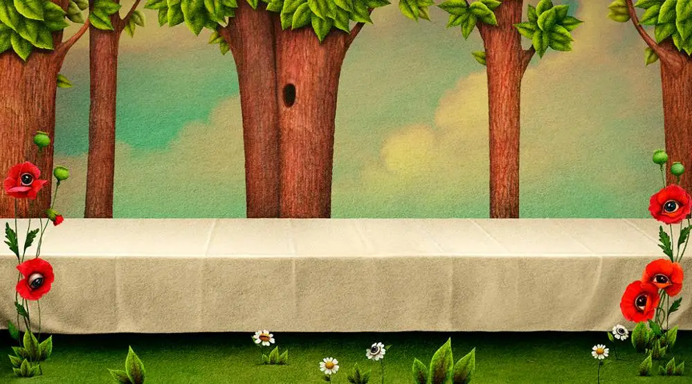 Photography background Alice in wonderland forest Long table photo background fairytale Backdrops photo studio children party
Photography background Alice in wonderland forest Long table photo background fairytale Backdrops photo studio children party