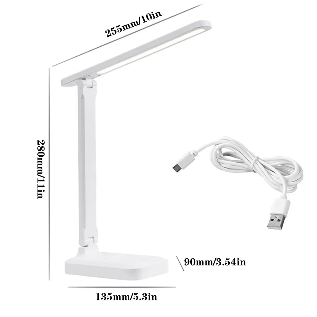LED Desk Lamp Foldable Three Brightness Touch Dimming Table Lamp USB DC5V Beside Reading Night Light Lamp Eye Protection
LED Desk Lamp Foldable Three Brightness Touch Dimming Table Lamp USB DC5V Beside Reading Night Light Lamp Eye Protection