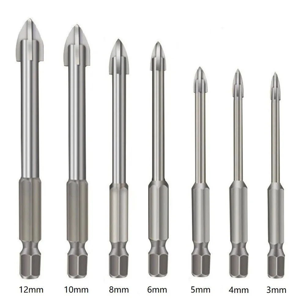 7-piece High-efficiency Universal Drilling Tool Multifunctional Cross Alloy Bit Ceramic Wall Glass Tile Drilling Electric Tool
7-piece High-efficiency Universal Drilling Tool Multifunctional Cross Alloy Bit Ceramic Wall Glass Tile Drilling Electric Tool