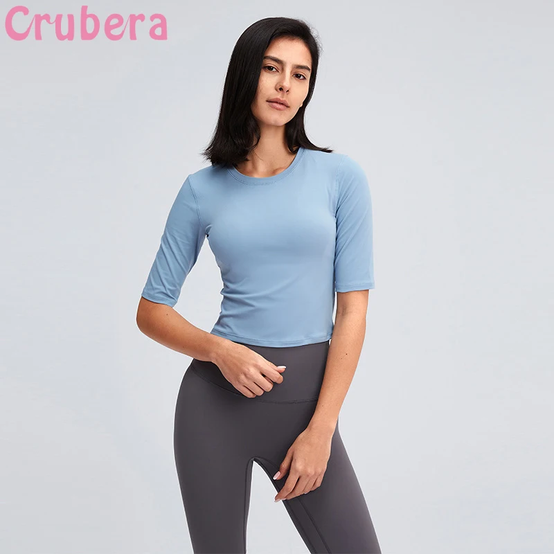 Футболка женская эластичная облегающая, для занятий спортом и йогой
Футболка женская эластичная облегающая, для занятий спортом и йогой