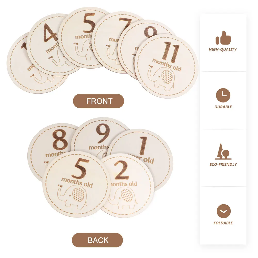 6pcs Wooden Baby Monthly Milestone Practical Monthly Cards Compact Monthly Cards
6pcs Wooden Baby Monthly Milestone Practical Monthly Cards Compact Monthly Cards