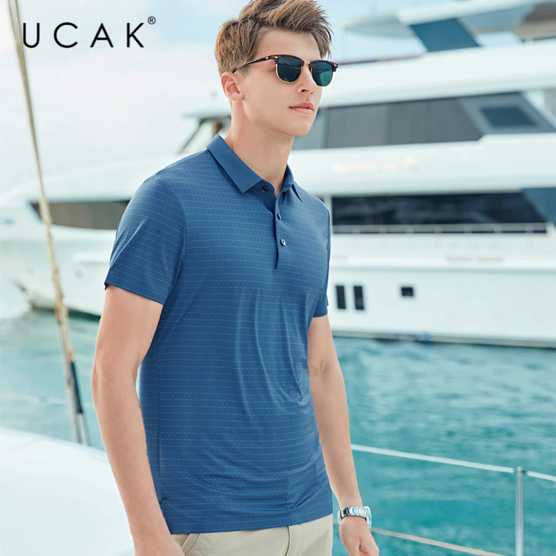 UCAK Brand Classic Turn-down Collar Striped T-Shirt Men Clothes Summer New Fashion Style Streetwear Casual Tee Tops U5609
UCAK Brand Classic Turn-down Collar Striped T-Shirt Men Clothes Summer New Fashion Style Streetwear Casual Tee Tops U5609