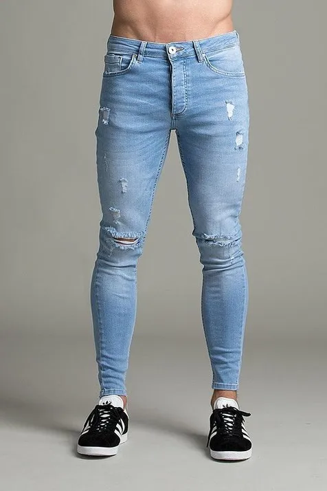 Mens Ripped Jeans Casual Skinny Jean Destroyed Hole Slim Fit Denim Pencil Pants Man Ankle Length calca Jean Trousers Streetwear 
Mens Ripped Jeans Casual Skinny Jean Destroyed Hole Slim Fit Denim Pencil Pants Man Ankle Length calca Jean Trousers Streetwear