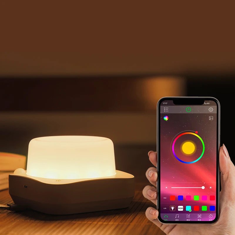 LED PIR Motion Sensor Night Light with APP Control USB RechargeableTable Lamp for Baby Children Bedroom Decorative Night Lamp
LED PIR Motion Sensor Night Light with APP Control USB RechargeableTable Lamp for Baby Children Bedroom Decorative Night Lamp