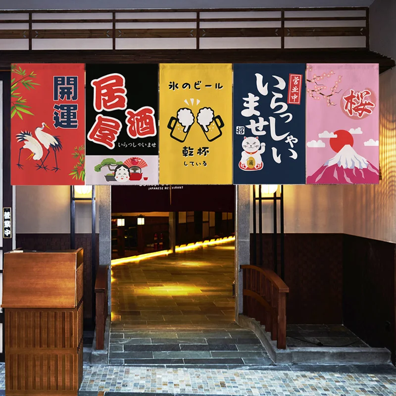 Japanese Short Doorway Curtain Kitchen Curtain For Sushi Shop Izakaya Decorative Flag Drapes Hanging Half Curtain Home Decor
Japanese Short Doorway Curtain Kitchen Curtain For Sushi Shop Izakaya Decorative Flag Drapes Hanging Half Curtain Home Decor