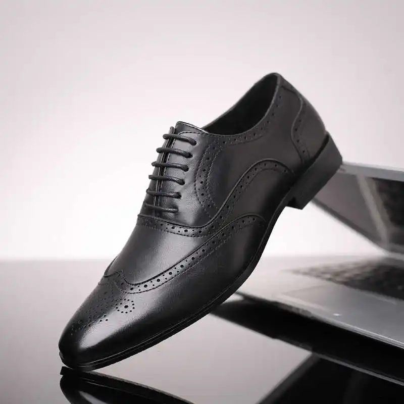 Shoes Men Dress Shoes slip on Loafers Genuine Leather brogue Wedding party Casual Fomal Business Modern Shoes men big size 48
Shoes Men Dress Shoes slip on Loafers Genuine Leather brogue Wedding party Casual Fomal Business Modern Shoes men big size 48
