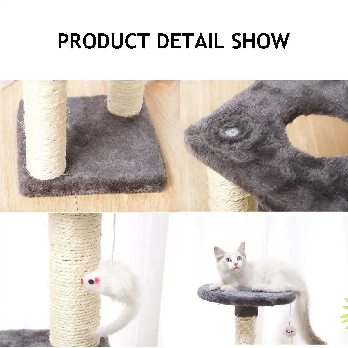Simple Cat Tree Tower House Scratching Posts Mouse Toy Double Layer Condo Climbing Rack Pets Furniture
Simple Cat Tree Tower House Scratching Posts Mouse Toy Double Layer Condo Climbing Rack Pets Furniture