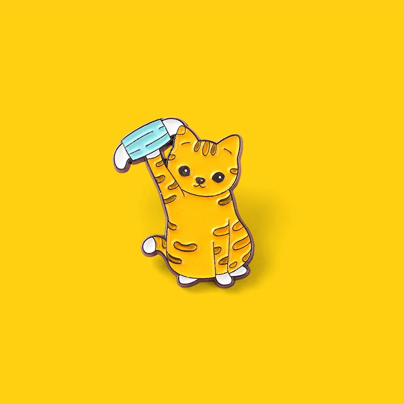 Korea Cute Yellow Kitten Alloy Enamel Brooch Cartoon Simple Small Animal Badge Clothing Pin Bag Accessories
Korea Cute Yellow Kitten Alloy Enamel Brooch Cartoon Simple Small Animal Badge Clothing Pin Bag Accessories