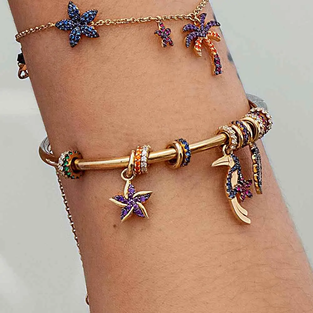 S925 Sterling Silver Jewelry 1:1 Copy,Collection TROPICANA,Palm Leaf Open Cuff,Multicolor Tropical Open Cuff With Logo
S925 Sterling Silver Jewelry 1:1 Copy,Collection TROPICANA,Palm Leaf Open Cuff,Multicolor Tropical Open Cuff With Logo