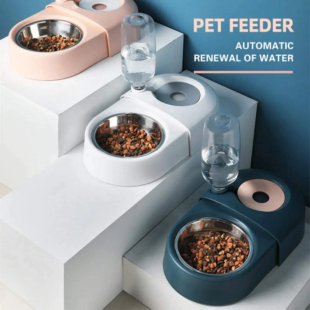 Dog Cat Bowls Automatic Drinking Water for Pets and Food Bowl Set Anti-Skid and Non-Overflow Detachable Feeders Dogs Accessories
Dog Cat Bowls Automatic Drinking Water for Pets and Food Bowl Set Anti-Skid and Non-Overflow Detachable Feeders Dogs Accessories