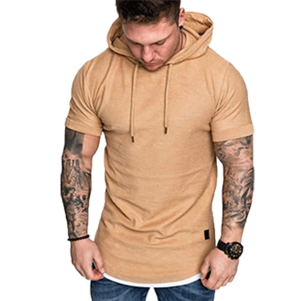New Fashion Men Hoodies Short Sleeve Tee Solid Mens Casual Hooded Summer Male Fashion Top Plus Size M-3XL 2020 Hot
New Fashion Men Hoodies Short Sleeve Tee Solid Mens Casual Hooded Summer Male Fashion Top Plus Size M-3XL 2020 Hot