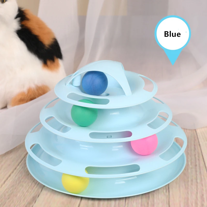 Pet Cat Toy Tower Tracks Disc Cat Intelligence Amusement Disk Play Track Cat Ball Training Amusement Plate
Pet Cat Toy Tower Tracks Disc Cat Intelligence Amusement Disk Play Track Cat Ball Training Amusement Plate