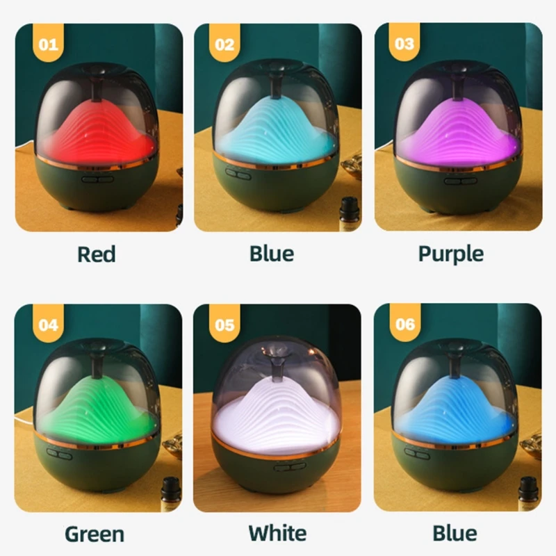 600ml Mountain View Essential Oil Aromatherapy Diffuser Air Humidifier with Colorful LED Lamp Humidificador
600ml Mountain View Essential Oil Aromatherapy Diffuser Air Humidifier with Colorful LED Lamp Humidificador