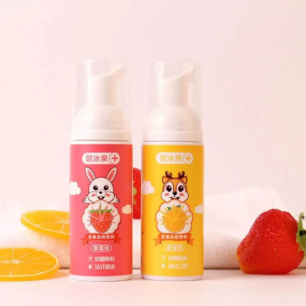60ml Children's Push-type Toothpaste Cleaning Mousse Foam Children's Toothpaste Fresh Breath Household Oral Care Necessities
60ml Children's Push-type Toothpaste Cleaning Mousse Foam Children's Toothpaste Fresh Breath Household Oral Care Necessities
