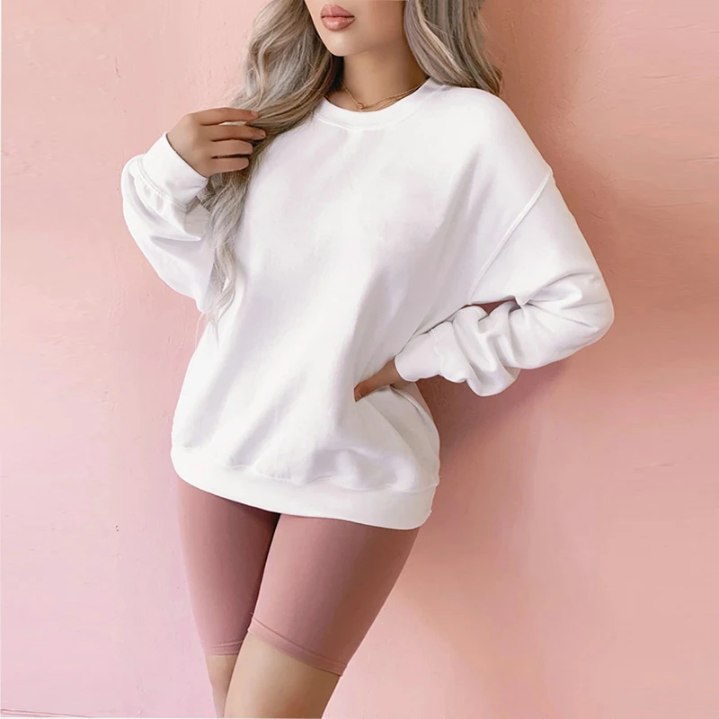 Fashion Solid Women Hoodies Autumn Casual O-Neck Long Sleeve Back Letter Print Loose Pullovers Tops Female Harajuku Sweatshirts
Fashion Solid Women Hoodies Autumn Casual O-Neck Long Sleeve Back Letter Print Loose Pullovers Tops Female Harajuku Sweatshirts