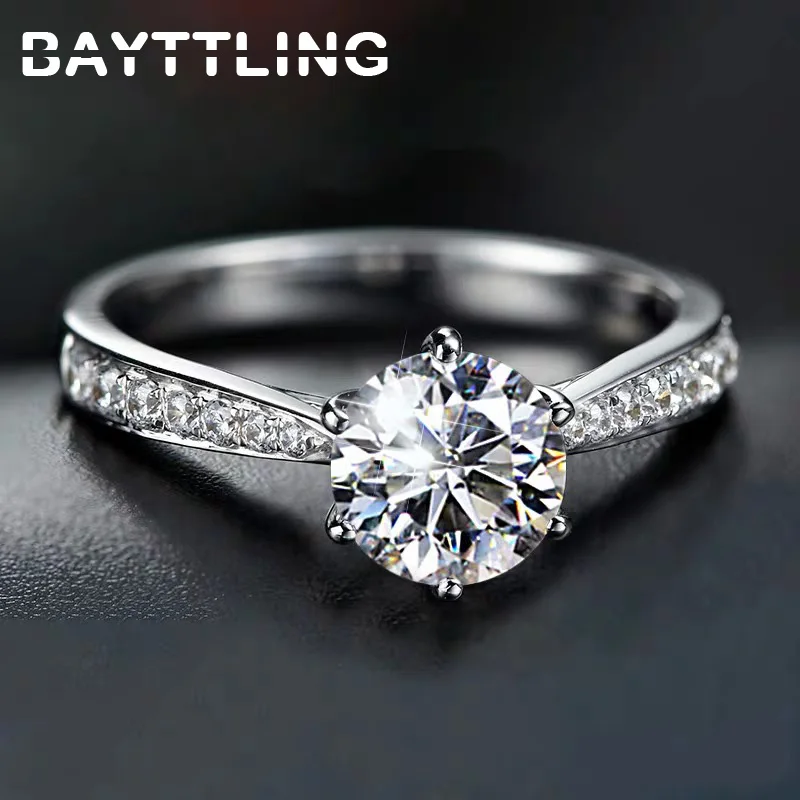 BAYTTLING Silver Color Ring CZ Zircon Open Ring For Woman Luxury Wedding Party Jewelry Gift
BAYTTLING Silver Color Ring CZ Zircon Open Ring For Woman Luxury Wedding Party Jewelry Gift