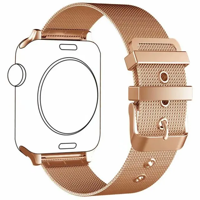 Ремешок Миланская петля из нержавеющей стали для Apple Watch металлический сетчатый
