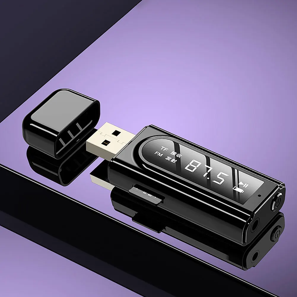 Приемник FM-трансмиттера с цифровым дисплеем USB беспроводной Bluetooth-совместимый