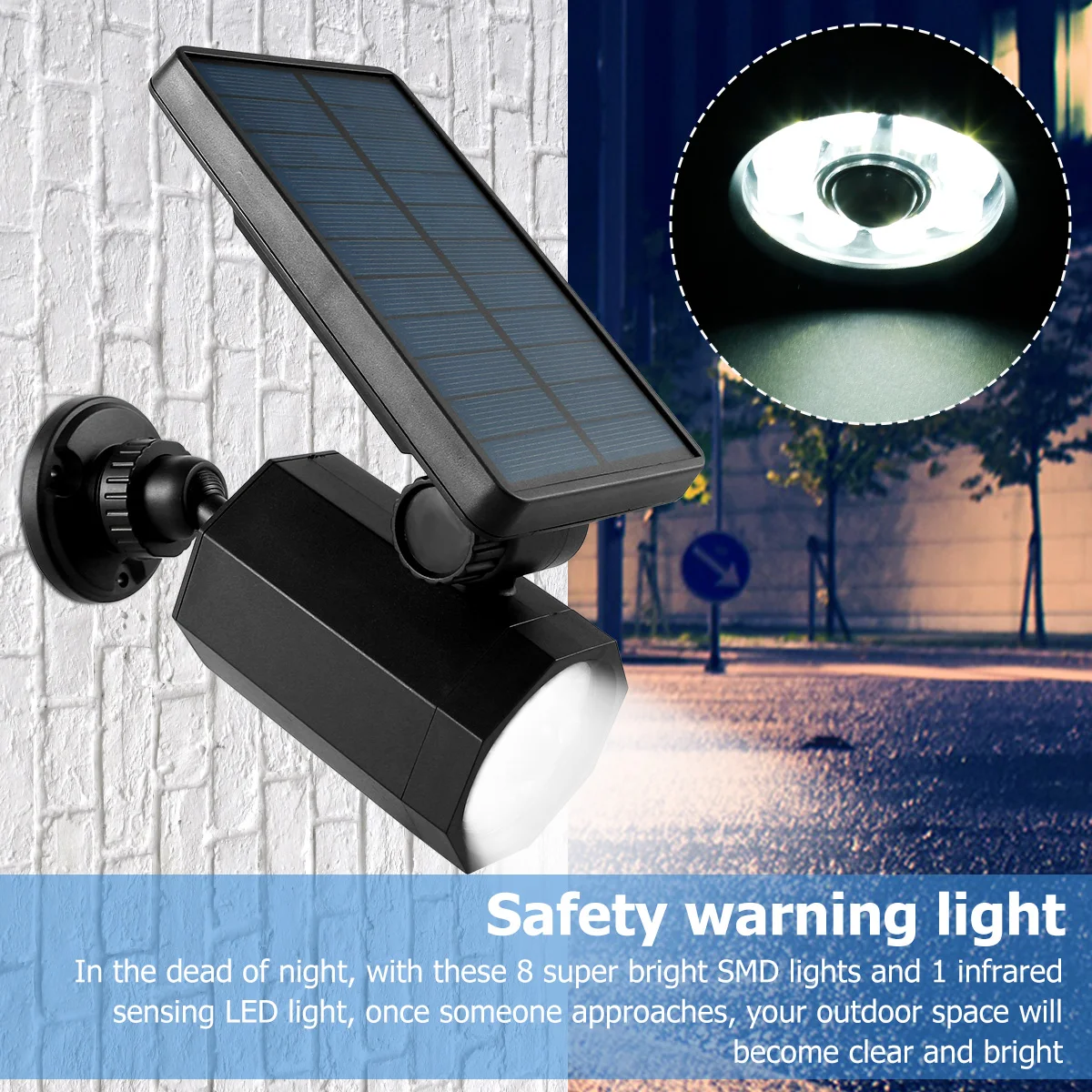 Solar Security Light Motion Sensor Outdoor Waterproof Solar Spotlight Dummy Security Cam Simulated Surveillance for Garden Patio
Solar Security Light Motion Sensor Outdoor Waterproof Solar Spotlight Dummy Security Cam Simulated Surveillance for Garden Patio