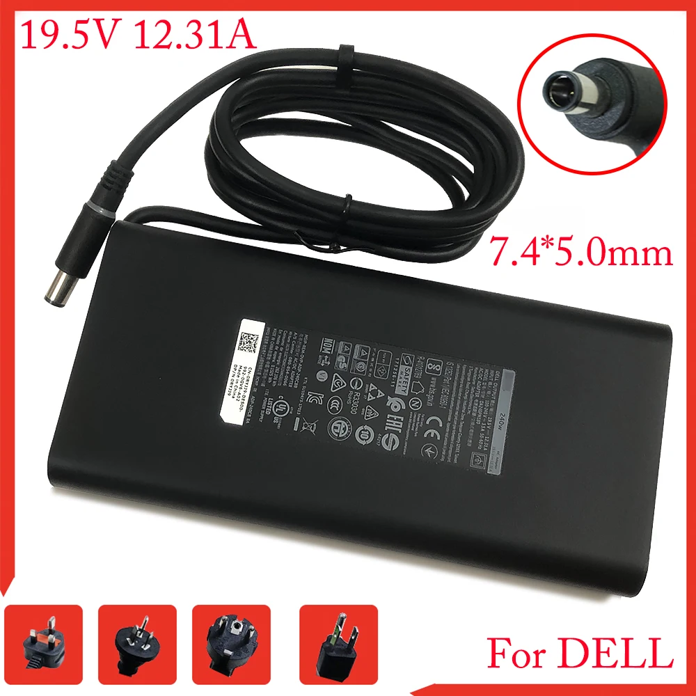Оригинальный 19 5 V 12.3A 240W адаптер переменного тока ForD DELL Alienware M15x M17x Precision 17 7000 R3 PA 9E