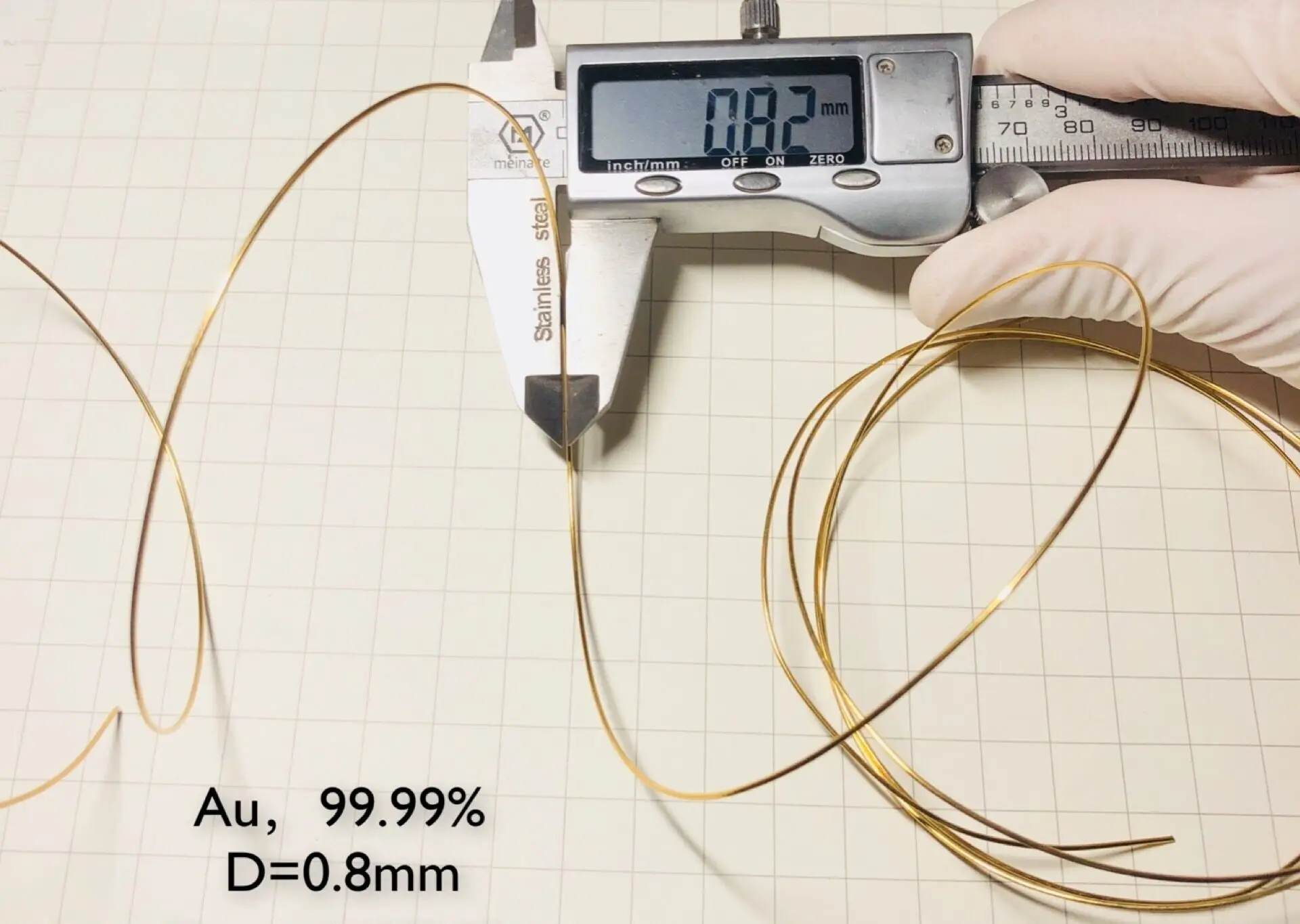 Gold Au Wire Element Sample D 0.8mm 99.99% Pure Periodic Table 
Gold Au Wire Element Sample D 0.8mm 99.99% Pure Periodic Table
