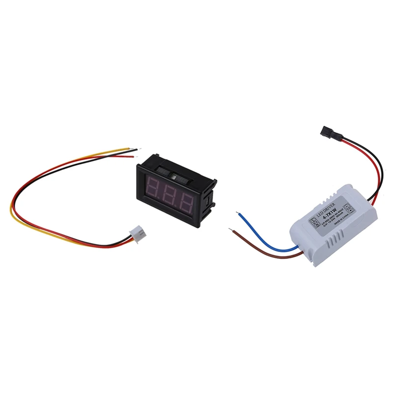 DC 0-99.9V 3 Wire LED Digital Display Panel Volt Meter & 6W LED Light Lamp Driver Power Supply Converter
DC 0-99.9V 3 Wire LED Digital Display Panel Volt Meter & 6W LED Light Lamp Driver Power Supply Converter