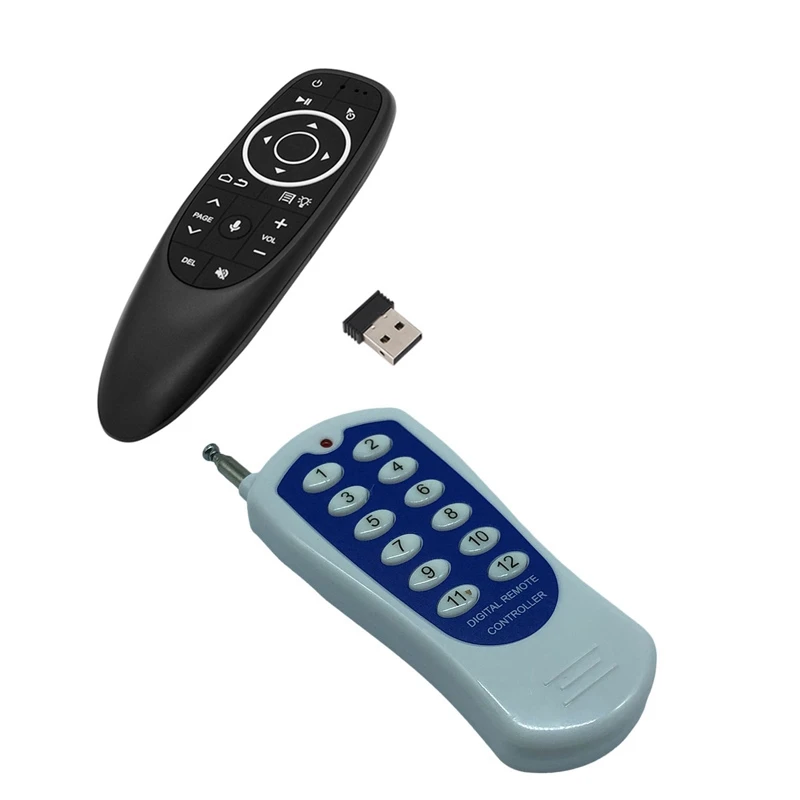 Top 1000M 12-Key Wireless 315Mhz Frequency Switch Remote Control With G10S PRO Smart Voice Remote Control Air Mouse
Top 1000M 12-Key Wireless 315Mhz Frequency Switch Remote Control With G10S PRO Smart Voice Remote Control Air Mouse