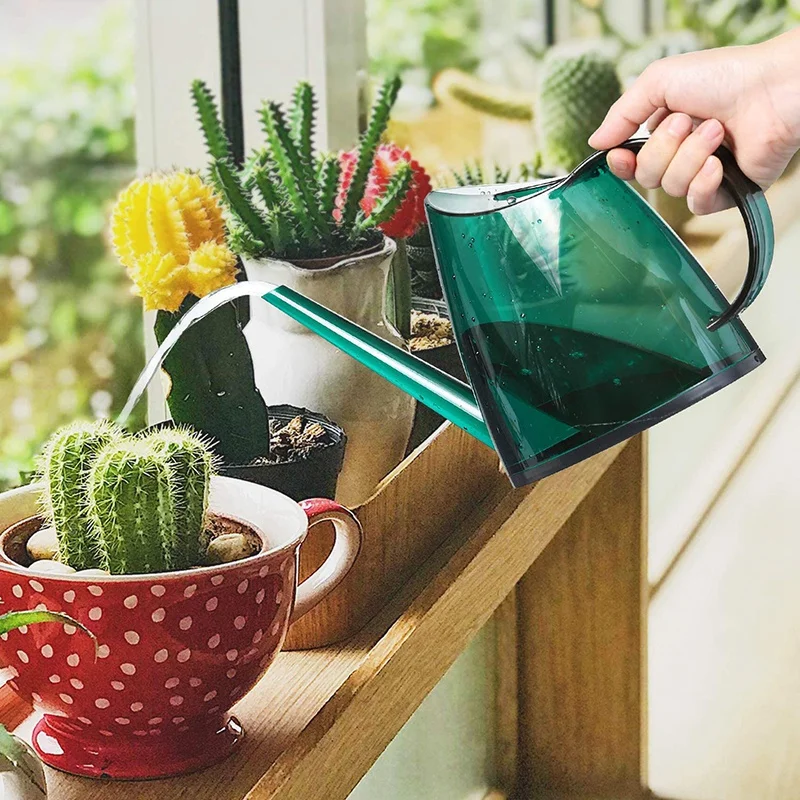 Watering Can, Transparent Long Spout Watering Kettle Nordic Style Garden Watering Pot for Indoor and Outdoor Watering 
Watering Can, Transparent Long Spout Watering Kettle Nordic Style Garden Watering Pot for Indoor and Outdoor Watering