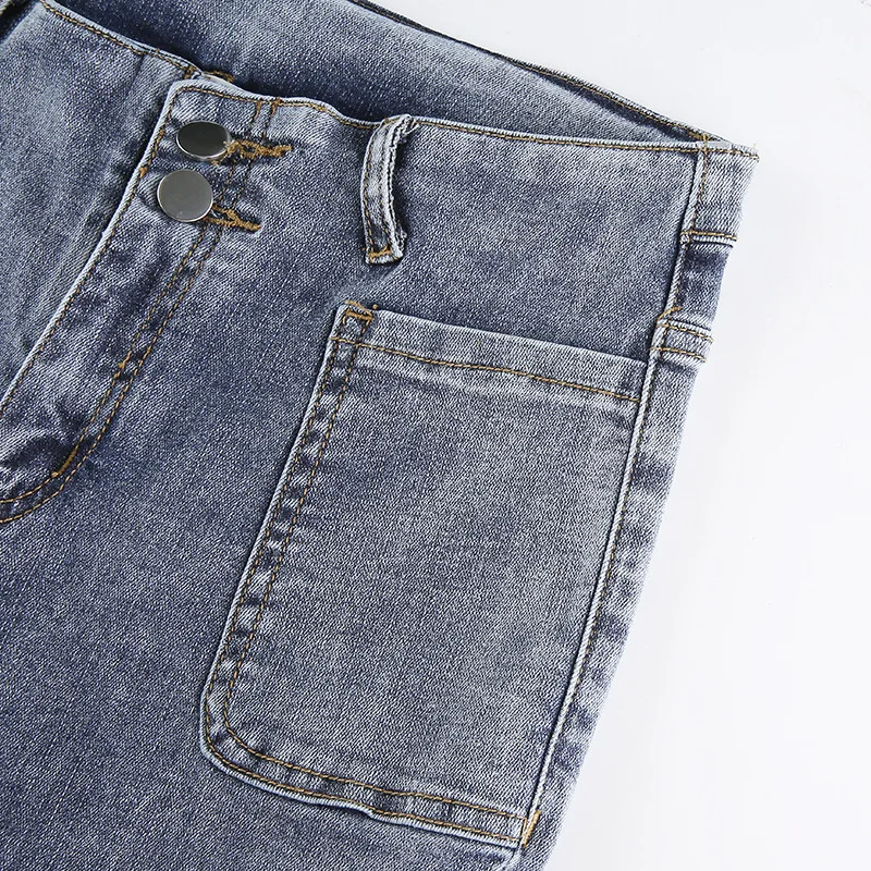 2021 Autumn Winter New Ladies Korean Version of High Waist Stretch Slim Jeans Personality Wash Blue Skinny Slim Trousers
2021 Autumn Winter New Ladies Korean Version of High Waist Stretch Slim Jeans Personality Wash Blue Skinny Slim Trousers