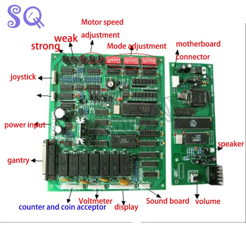 Crane game motherboard Taiwan model mainboard good quality for claw machine prize claw machine for Catch crane game cabinet
Crane game motherboard Taiwan model mainboard good quality for claw machine prize claw machine for Catch crane game cabinet