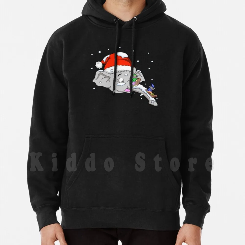 Elephant Trunk As Sled Track Hoodies Long Sleeve Dwarf Monkey Christmas Santa Claus Eve Xmas Winter December
Elephant Trunk As Sled Track Hoodies Long Sleeve Dwarf Monkey Christmas Santa Claus Eve Xmas Winter December