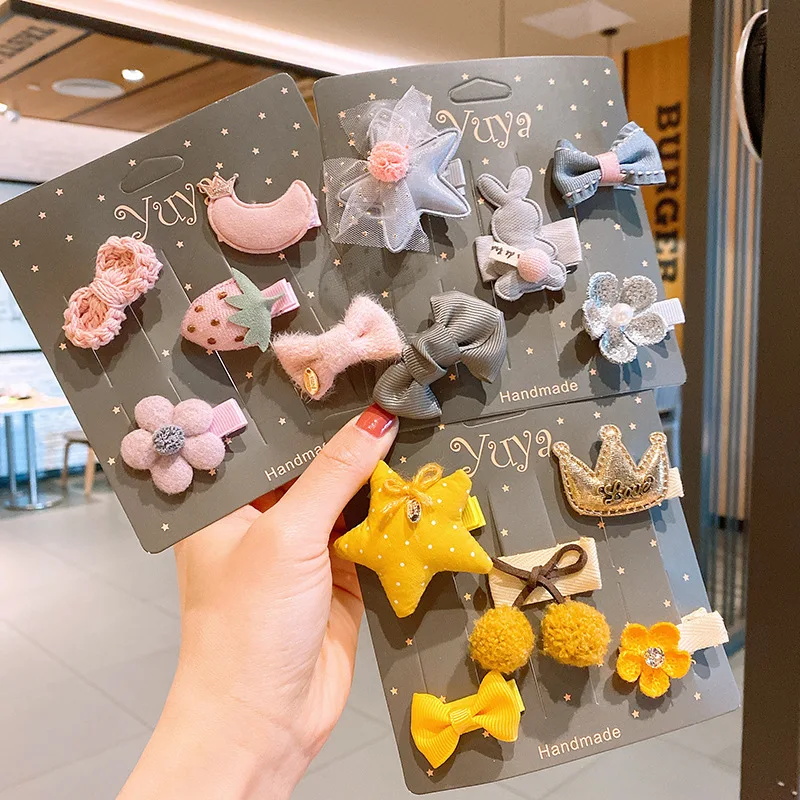 5PCS Girls Cute Star Hair Accessories Set Cartoon Crown Bow Child Hair Clips Animal Flower Fruit Baby Hairpin Headdress Gift
5PCS Girls Cute Star Hair Accessories Set Cartoon Crown Bow Child Hair Clips Animal Flower Fruit Baby Hairpin Headdress Gift