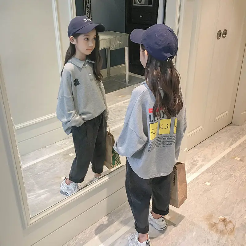 Толстовки для девочек-подростков; Новинка 2021 года; Корейские повседневные свободные пуловеры с длинными рукавами; Детская Весенняя простая...
Толстовки для девочек-подростков; Новинка 2021 года; Корейские повседневные свободные пуловеры с длинными рукавами; Детская Весенняя простая...