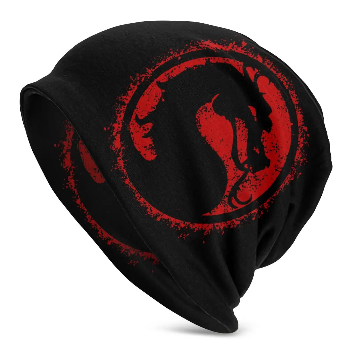 Лыжная Шапка Mortal Kombat для мужчин и женщин двухслойная из ткани в стиле Фэнтези
