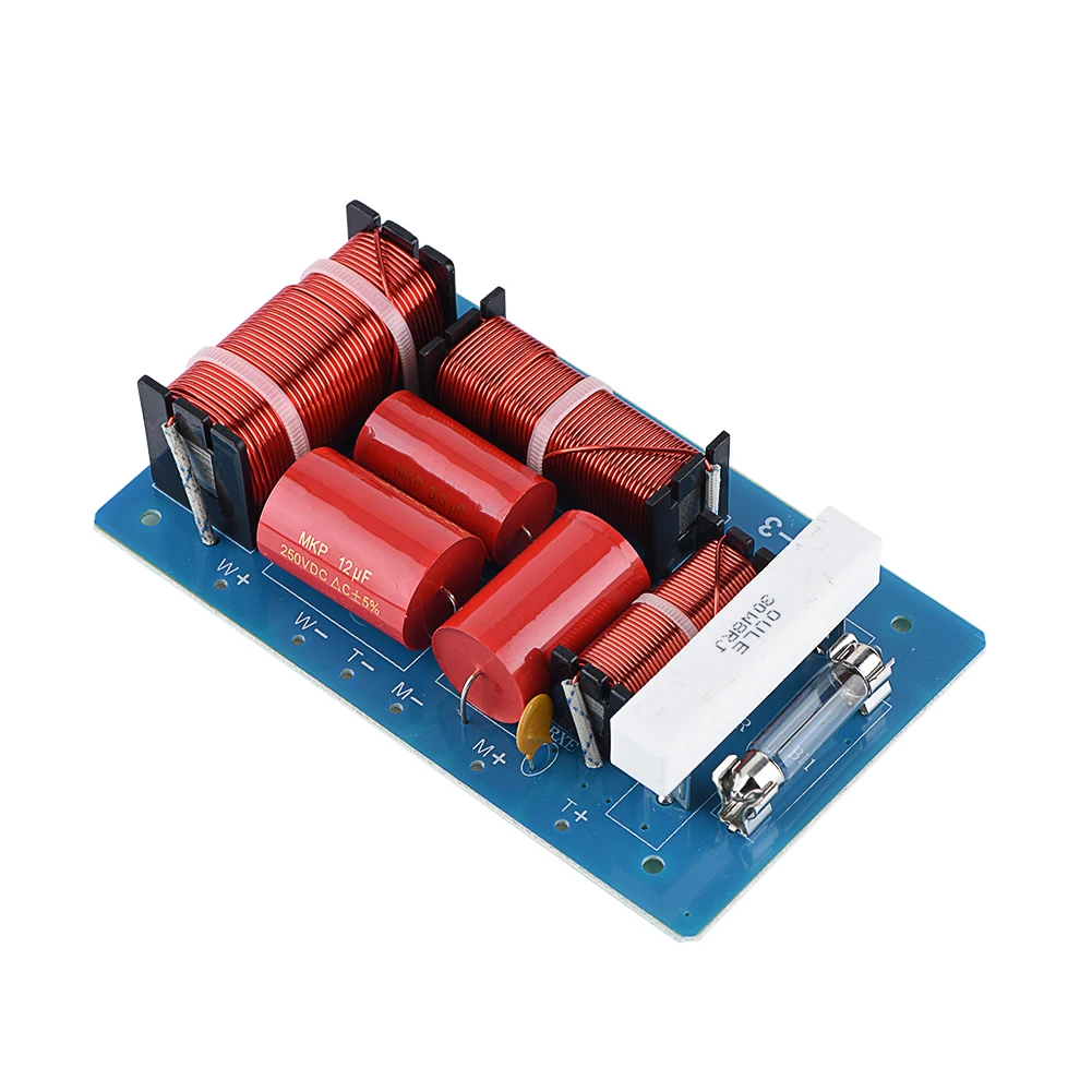 Treble Alto Bass 3Way Frequency Divider Hi-Fi Audio Filter Module Board for High Power Speaker Frequency Divider
Treble Alto Bass 3Way Frequency Divider Hi-Fi Audio Filter Module Board for High Power Speaker Frequency Divider