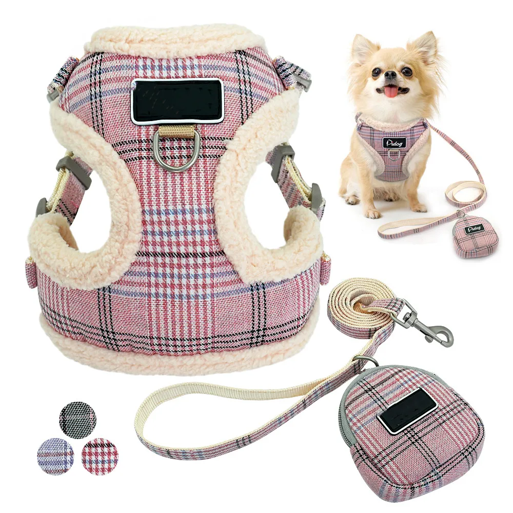 Plaid Pet Dog Harnesses Vest No Pull Adjustable Chihuahua Puppy Cat Harness Leash Set for Small Medium Dogs Coat Arnes Perro
Plaid Pet Dog Harnesses Vest No Pull Adjustable Chihuahua Puppy Cat Harness Leash Set for Small Medium Dogs Coat Arnes Perro