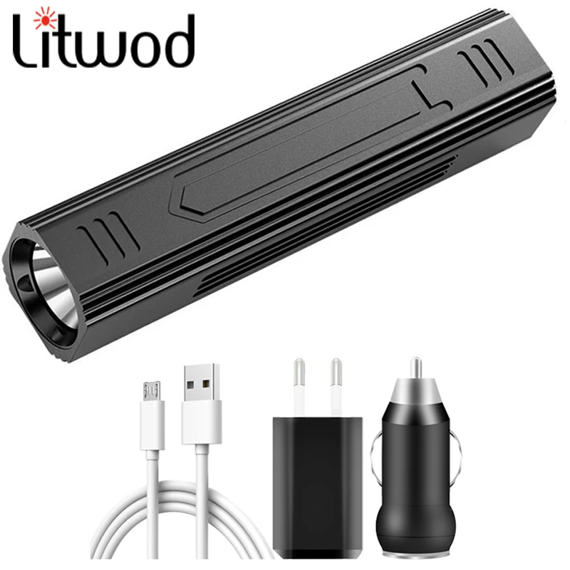 XM-L T6 High Quality Work LED Flashlamp Built-in Electricity USB Rechargeable Battery 4 Mode Camping Light Power Bank Flashlight
XM-L T6 High Quality Work LED Flashlamp Built-in Electricity USB Rechargeable Battery 4 Mode Camping Light Power Bank Flashlight