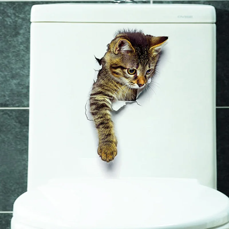 3D Cats Toilet Stickers Lovely Animal Wall Decal Cat Home Decor Art PVC Vinyl Bathroom Decoration Waterproof
3D Cats Toilet Stickers Lovely Animal Wall Decal Cat Home Decor Art PVC Vinyl Bathroom Decoration Waterproof