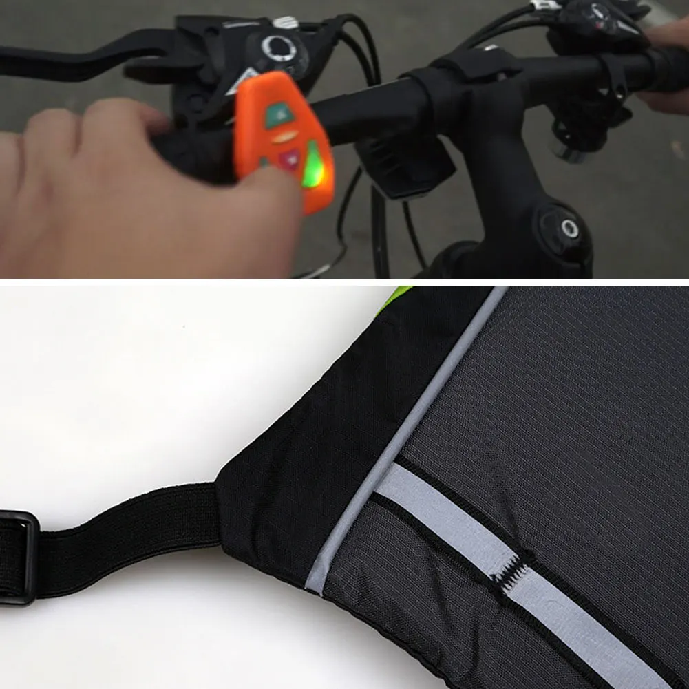 New LED Wireless Cycling Vest 20L MTB Bike Bag Safety LED Turn Signal Light Vest Bicycle Reflective Warning Vests with remo
New LED Wireless Cycling Vest 20L MTB Bike Bag Safety LED Turn Signal Light Vest Bicycle Reflective Warning Vests with remo