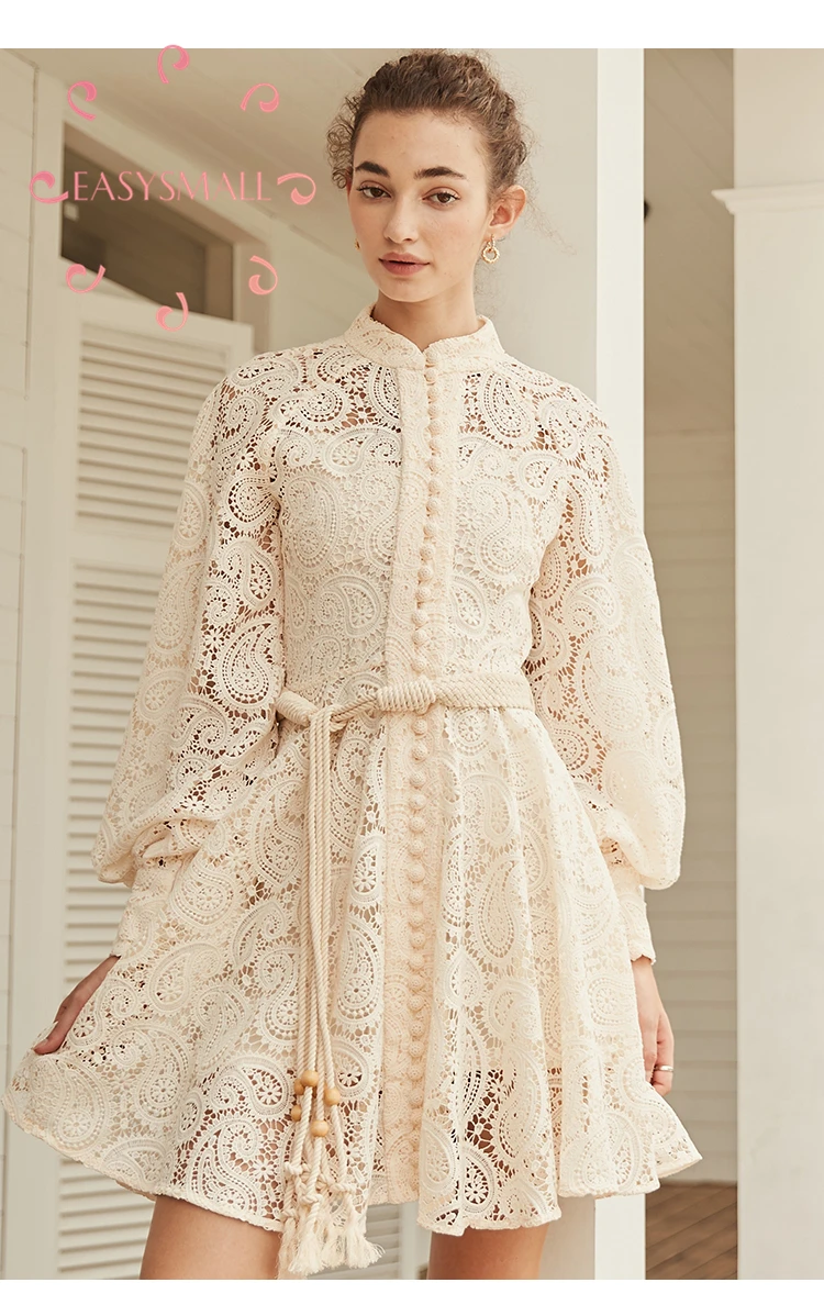 EASYSMALL Zimmer Women summer dress Fashion Sexy high-end party evening casual lace High Waist long sleeve Dresses 
EASYSMALL Zimmer Women summer dress Fashion Sexy high-end party evening casual lace High Waist long sleeve Dresses