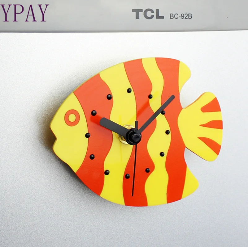 Ocean tropical fish refrigerator clock fashion creative magnetic adhesive refrigerator stick fish hanging clock
Ocean tropical fish refrigerator clock fashion creative magnetic adhesive refrigerator stick fish hanging clock