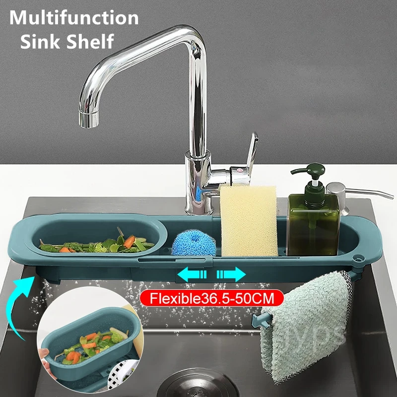 Kitchen Organizer Telescopic Sink Rack Soap Sponge Holder Adjustable Sinks Drainer Rack Storage Basket Kitchen Sinks Organizer
Kitchen Organizer Telescopic Sink Rack Soap Sponge Holder Adjustable Sinks Drainer Rack Storage Basket Kitchen Sinks Organizer